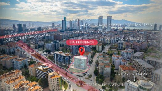 BAYRAKLI’NIN MERKEZİNDE ÖZEL TASARIM 198M2 4+1 SATILIK DAİRE